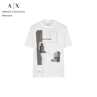 AX Armani Exchange เสื้อยืดผู้ชาย รุ่น AX 6DZTHZ ZJBYZ61AK - สีออฟไวท์