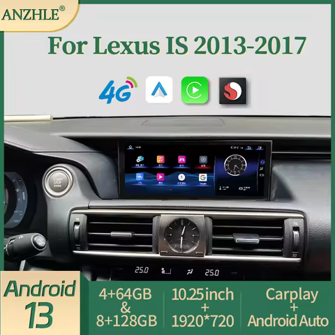 10.25ββ For Lexus IS 250 200 300 350 200T 300H Android 13 CarPlay Qualcomm 2013 2017 Reserved OEM Me