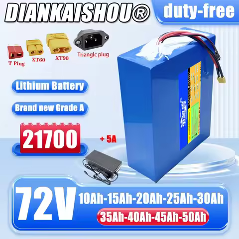 21700 72V 30Ah 20Ah 10Ah 15Ah 25Ah 35Ah 40Ah 45Ah 50Ah lithium battery pack 20S2P-10P 0-3500W high-p