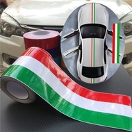 5M Italy Flag Stripe Car Kereta Hood Vinyl Sticker Decal
