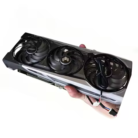 used Graphics card cooler For Sapphire Radeon Sapphire RX 6800 XT 6 Brass tubes video card fans