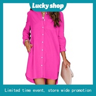 Giordano Linen Dress - Women's Clothing - White