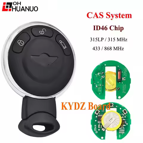 KYDZ FCC KR55WK49333 3 Button Smart Remote Key Keyless CAS System For BMW Mini Cooper 315/433/868/31