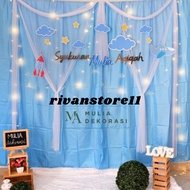 Dekorasi Backdrop Aqiqah Khitan Syukuran 4 7 Bulan Ulang Tahun