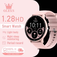 OLEVS Smart Watch Jam Tangan Perempuan Original Bluetooth Call Waterproof Custom Wallpaper Comfortab