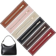 OLYCRAFT Pack of 6 6 Coloured PU Leather Crochet Zip 270 x 58 mm Wide Leather Sewing Zip Frame Handm