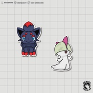 Zorua Ralts Pokemon Laminated Vinyl Sticker NR Worx