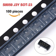 100pcs S8050 J3Y SOT-23 SOT23-3 SOT NPN 25V/0.5A SMD Transistor Marking Code J3Y new original