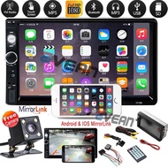 Máy Nghe Nhạc Ô Tô 7010B Thứ 3 7Inch Máy Phát Radio MP5 Màn Hình Cảm Ứng 2 Din HD Cho Xe Hơi MirrorL