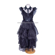 READY STOCK Cosplay Adult Wednesday The Addams Family Scary Horror Movie Character Story Book Hallow