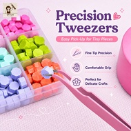 DIY Hand Account Tweezer Precise & Comfortable Hair Plucking Tweezers Easy Grip Eyelash Tweezer 镊子