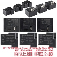 2-5pcs High Power Relay 30A HF2150 HF2150-1A HF2150-1A-5DE HF2150-1A-12DE HF2150-1A-24DE DC 5V 12V 2