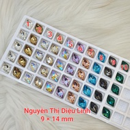 Rhombus block stone 9×14mm