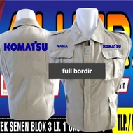 Komatsu embroidered vest Komatsu vest Komatsu work vest Komatsu vest Komatsu uniform vest heavy equi