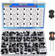 30 Values 265 PCS Inductor Assortment Kit from 1uH to 100mH 6 * 8mm DIP Radial Power Choke Inductors