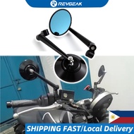 REYGEAK Cnc Universal Motorcycle Round Rear Rearview Side Mirror For Xsr 155 Xsr155 Mt03 Adv160 2Pcs