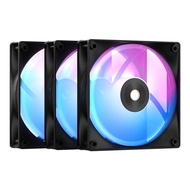 CASE FAN (พัดลมเคส) OCYPUS DELTA F12 ARGB 3-IN-1 - BLACK (DELTA-F12-BK3AM00X-GL)