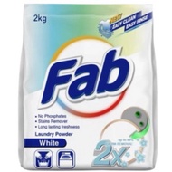 Fab Powder Detergent White (2kg)