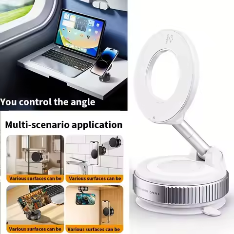 New Foldable Vacuum Adsorption Magnetic Car Phone Holder 2025 Suction Cup Dedicated Navigation Phone