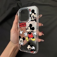 Disney Hi Mickey Apple16 Pro Max Phone Case Applies iPhone 15 14 Pro Max 13 12 11 XR XS 7Plus 8，Shoc