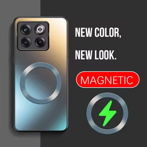 Luxury Magnetic AG Silicon Matte Frosted Case For Oneplus 11 11R 10R 10T Lens Full Protection Cover 