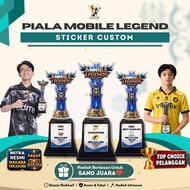Acrylic Cup Mobile Legends Custom Sticker Trophy Champion Tournament Gaming Esports Gift Souvenir