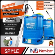 Newber OGAWA Battery Sprayer Penyembur Racun 16,18,20L Ogawa Sprayer BLue & White Ogawa Knapsack Spr