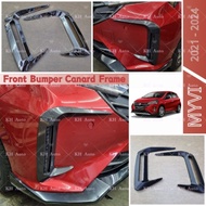 Perodua Myvi 2021-2024 Gen3 Car Front Bumper Canard Exterior Garnish Accessories Myvi Facelift KH Au