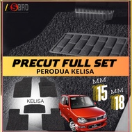 Perodua Kelisa OEM PRECUT PVC Coilmat / Carpet/ Karpet Siap Potong 15MM/18MM-Magic Grip BEST QUALITY