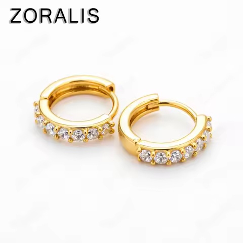 New Fasion 18K Gold Glossy Hoop Earring Gold Color Tiny Cartilage Piercing Small Earring Fine Jewelr