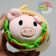 Anirollz Puppiroll pig Burrito Wrap Stuffed Animal 14cm Plush Toy piggy funclaw