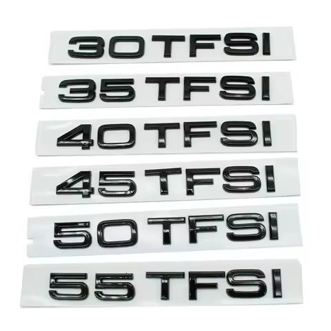 Car 30 35 40 45 50 55 60 TFSI ABS Rear Trunk Letters Emblem Badge Decal Logo Stickers For Audi A4 A5