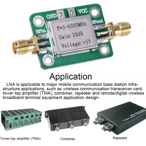 NEW-RF Amplifier, Low Noise LNA 50 to 4000MHz SPF5189Z RF Amplifier for Amplifying FM HF VHF UHF Rad