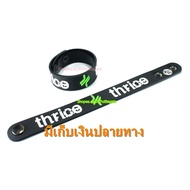THRICE Wristband Rubber Bracelets Collectibles Convex Pump Rock Band pr311