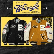 WHITESVILLE - 30oz. WOOL MELTON AWARD JACKET - BULLDOGS - WV15385 [Direct from Japan]