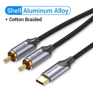 USB C to RCA Audio Cable Type C to 2 RCA Cable for Speaker Amplifier Huawei Xiaomi Laptop 1m 2m 3m U