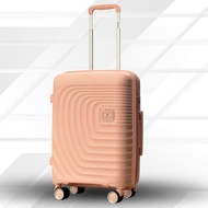 Polyprophylene suitcase, shatterproof, double zipper, size 20 inches and 24 inches, luggage