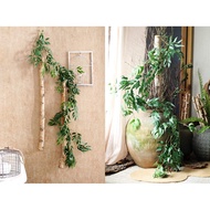 Artificial Hanging Leaves Vines, Artiflr 5.6 Ft Fake Willow Leaves Twigs Silk Plant Leaves Garland S