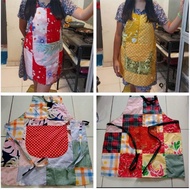 [BUY BUY STORE] APRON CELEMEK MASAK BARISTA DAPUR BAHAN KAIN KATUN MOTIF BERKUALITAS - KAIN PERCA MO