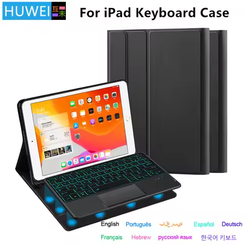 HUWEI Magic Keyboard For iPad Air 4 Case Air 5 2022 Cover 2018 9.7 air 2/1 Air 3 Pro 10.5 11 Ipad 10
