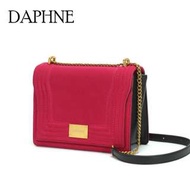 Daphne/達芙妮專櫃春秋新品單肩斜挎小方包時尚休閒商務宴會女包全新清倉 挑戰最低價 全賣場任選3件免運費