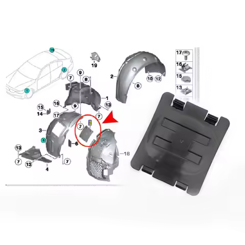 Front Mudguard Wheel Arch Liner Access Panel Cover For BMW 1 3 4 Series F30 F20 F31 F21 F22 F23 F32 