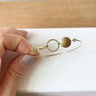 黃銅手環_幾何創作_中性飾品_虛實