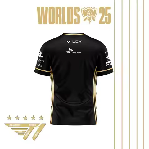 2025 League of Legends World Championship SKT T1 T-shirt LOL Esports Team Uniform T-shirt MSI LCKFak