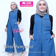 Overall Jeans Wanita - Heni Jumpsuit Jeans - Rok Kodok Panjang Denim Terbaru
