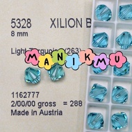 Retail 1pcs Swarovski Austria 8mm Cone Xilion beads Czech bicone monte mote crystal crystal swaro ma