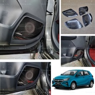axia new 2023-2025 car door speaker frame cover garnish accessories stainless steel axia baru skhong
