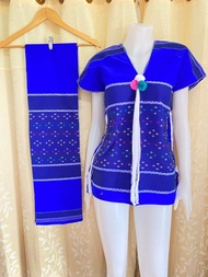 เสื้ิอกะเหรี่ยง ชุดผ้าถุงสาวกะเหรี่ยง เสื้อสาวกะเหรี่ยง Karen dress mamoe dress