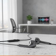 XINRAN Wired Earbuds with Noise Cancellation, In-Ear Mic & Volume Control for Android
