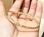 US 10k gold handmade bangles